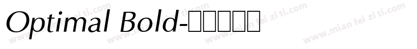 Optimal Bold字体转换